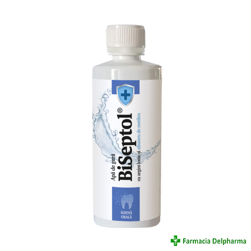 BiSeptol apa de gura cu albastru de metilen si argint ionic x 480 ml, Dacia Plant